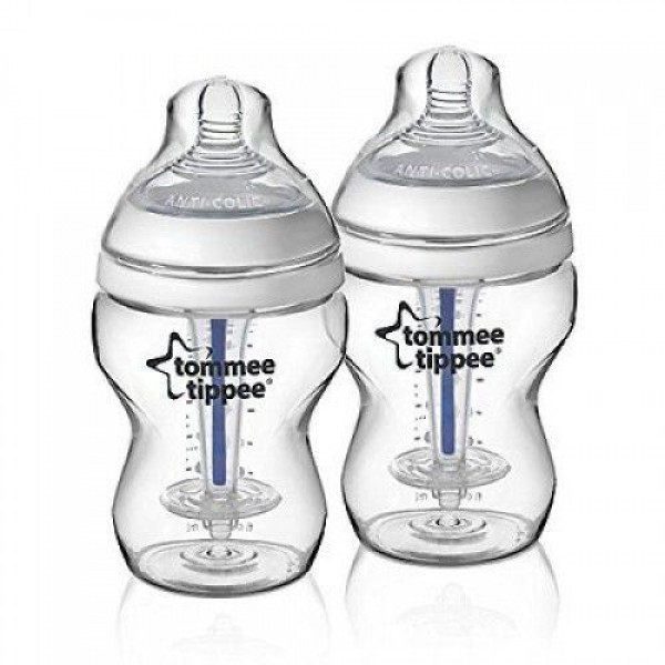 Tommee Tippee Шише за хранене Anti-Colic Plus 0м+, 260 ml, 2 бр./оп. Tommee Tippee Шише за хранене Anti-Colic Plus 0м+, 260 ml, 2 бр./оп.